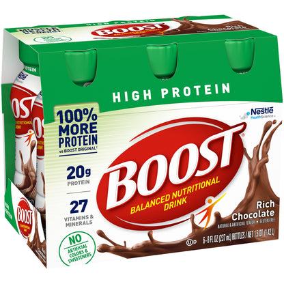 Boost® High Protein Oral Supplement Rich Chocolate Flavor Liquid 8 oz. Bottle (1107868_EA)