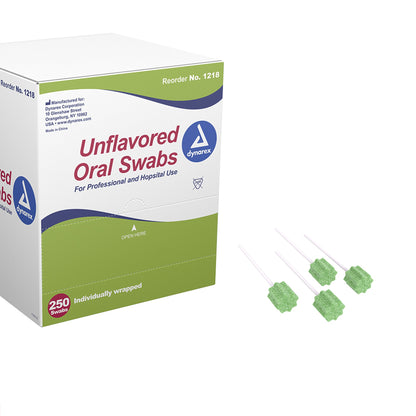 Dynarex® Oral Swab Untreated Foam Tip 1 per Pack (805965_BX)