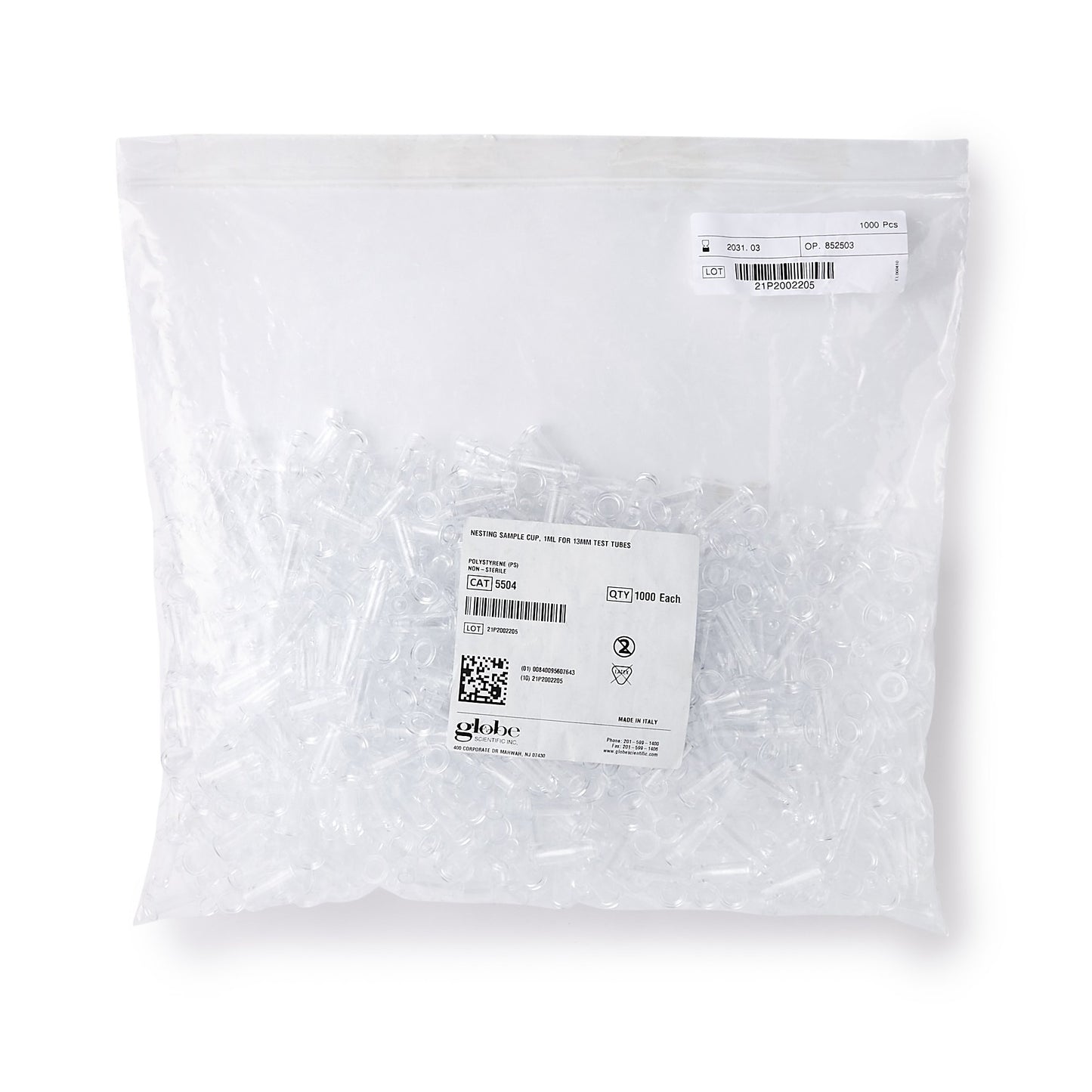 Globe Scientific Sample Cup For 13 mm Tubes (537532_CS)