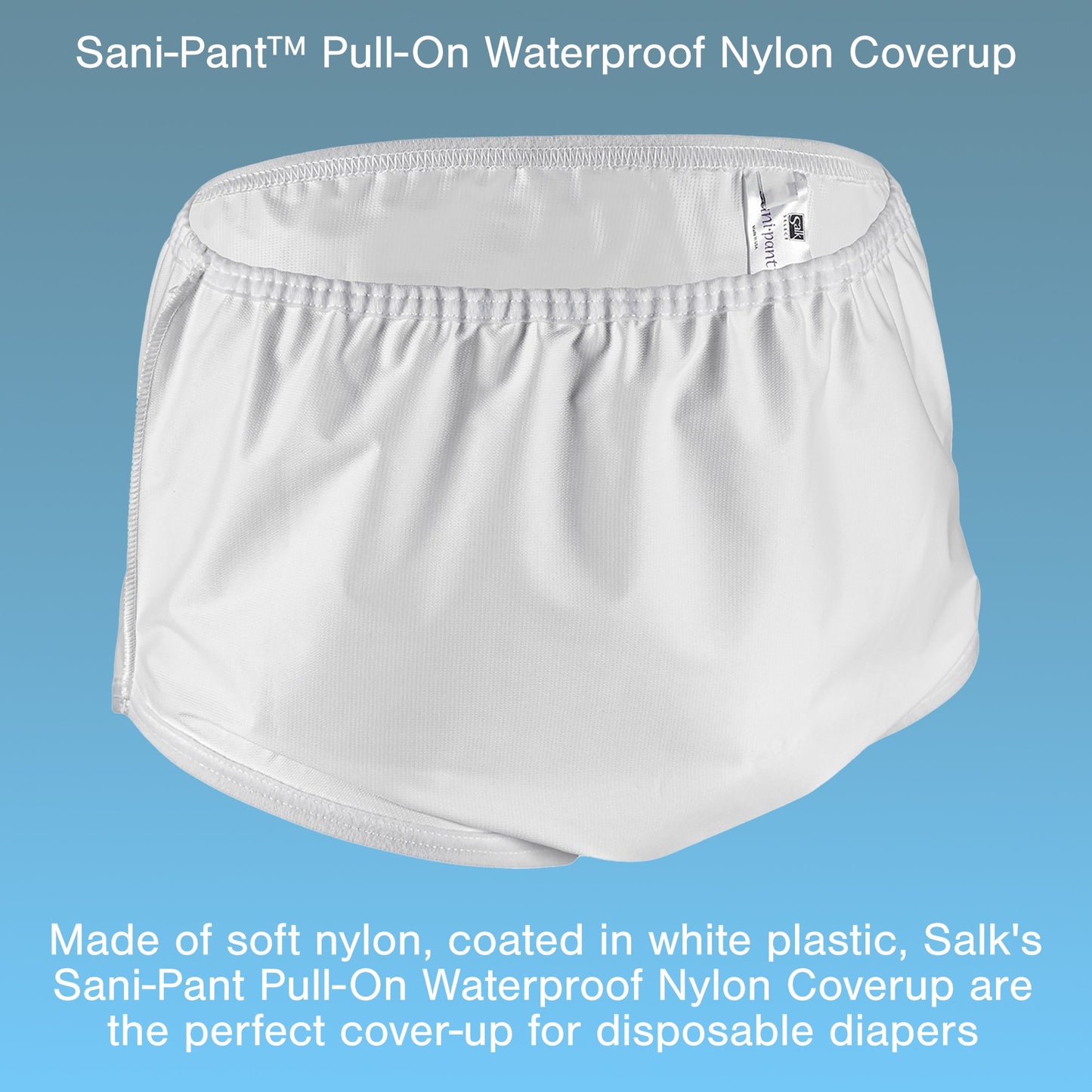 Sani-Pant™ Protective Underwear Unisex Nylon / Plastic Large Pull On Reusable (734978_EA)