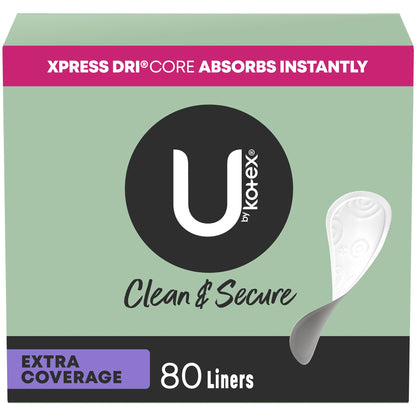 U by Kotex® Clean & Secure Panty Liner Breathable Regular Absorbency (1084638_PK)