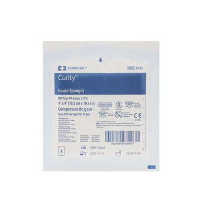 Curity™ Gauze Sponge 4 X 4 Inch 12-Ply Sterile 2 per Pack (401581_CS)