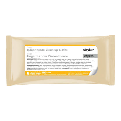 Sage Incontinence Care Wipe Soft Pack Unscented 8 Count (875779_CS)