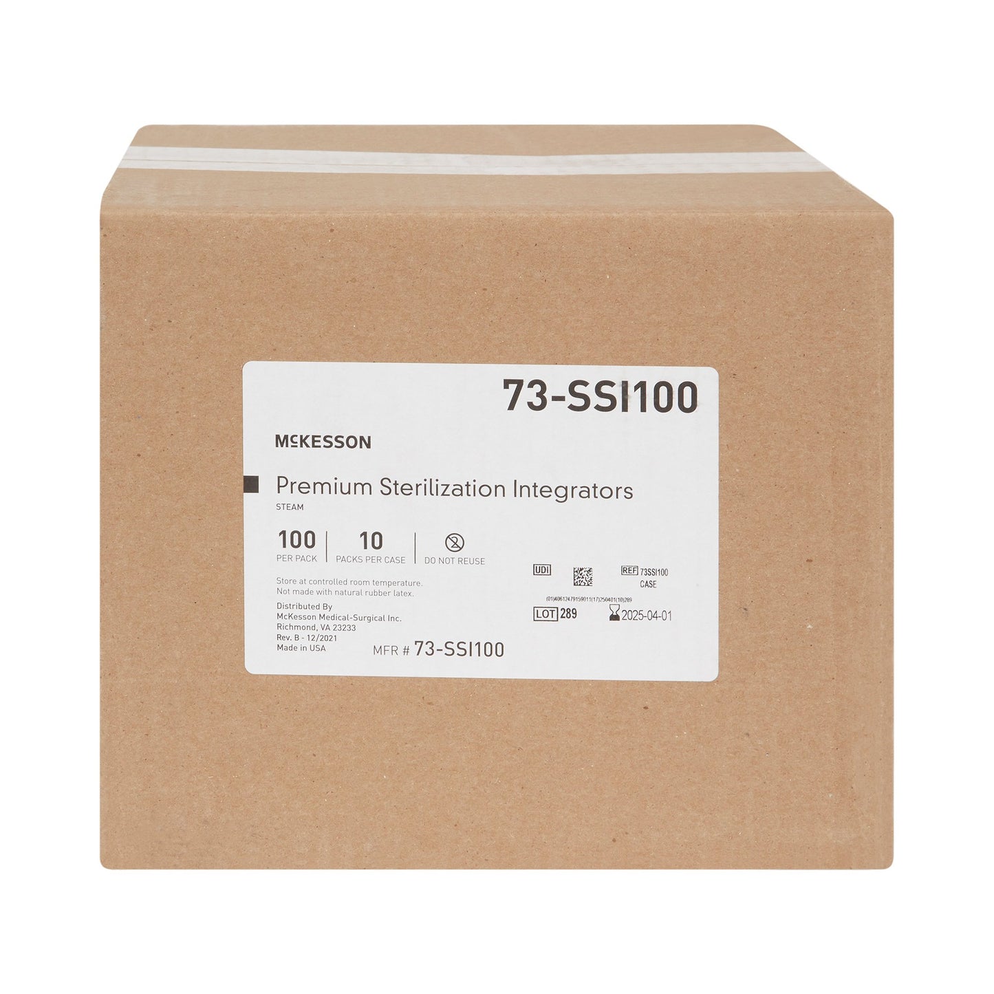 McKesson Sterilization Chemical Integrator Strip Steam 4 Inch Length (524536_CS)