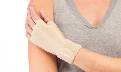 Mueller® Compression & Support Gloves Compression Glove Fingerless Small / Medium Over-the-Wrist Length Ambidextrous (1141666_EA)