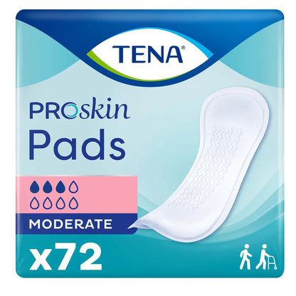 TENA ProSkin™ Moderate Bladder Control Pad 11 Inch Length Moderate Absorbency Dry-Fast Core™ One Size Fits Most (843792_CS)