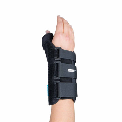 Ossur® Formfit® Thumb Spica Medium D-Ring / Hook and Loop Strap Closure Right Hand Black (341421_EA)