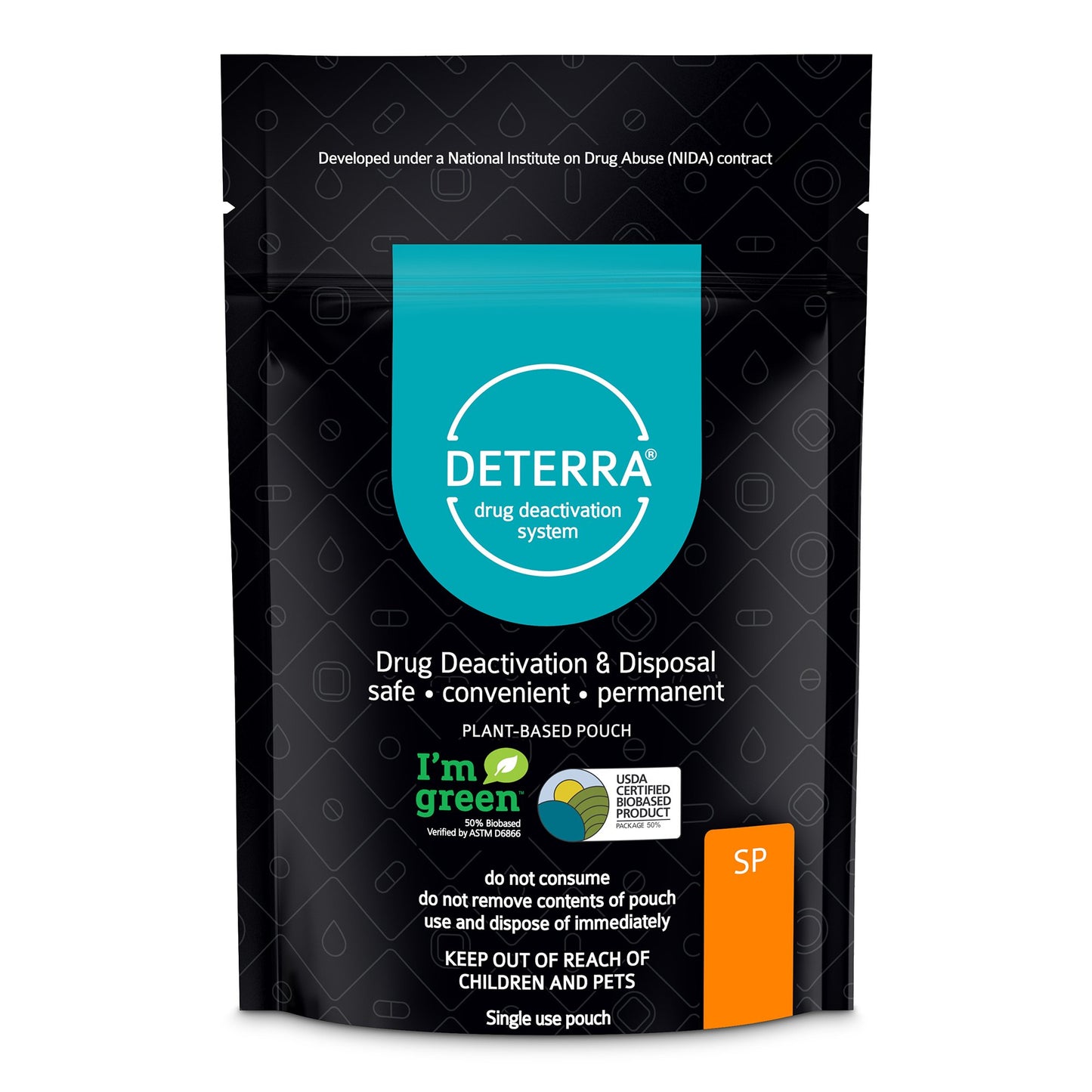 Deterra® Drug Disposal Pouch Small, 15 Pill or 2 Patch or 2 oz. Liquid Capacity (1178048_EA)
