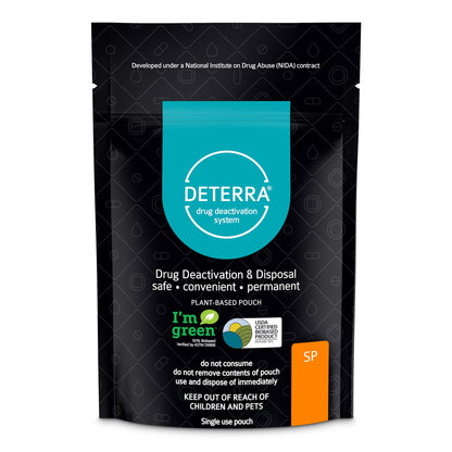 Deterra® Drug Disposal Pouch Small, 15 Pill or 2 Patch or 2 oz. Liquid Capacity (1178048_EA)