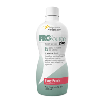 ProSource® Plus Oral Supplement Berry Punch Flavor Liquid 30 oz. Bottle (706410_EA)