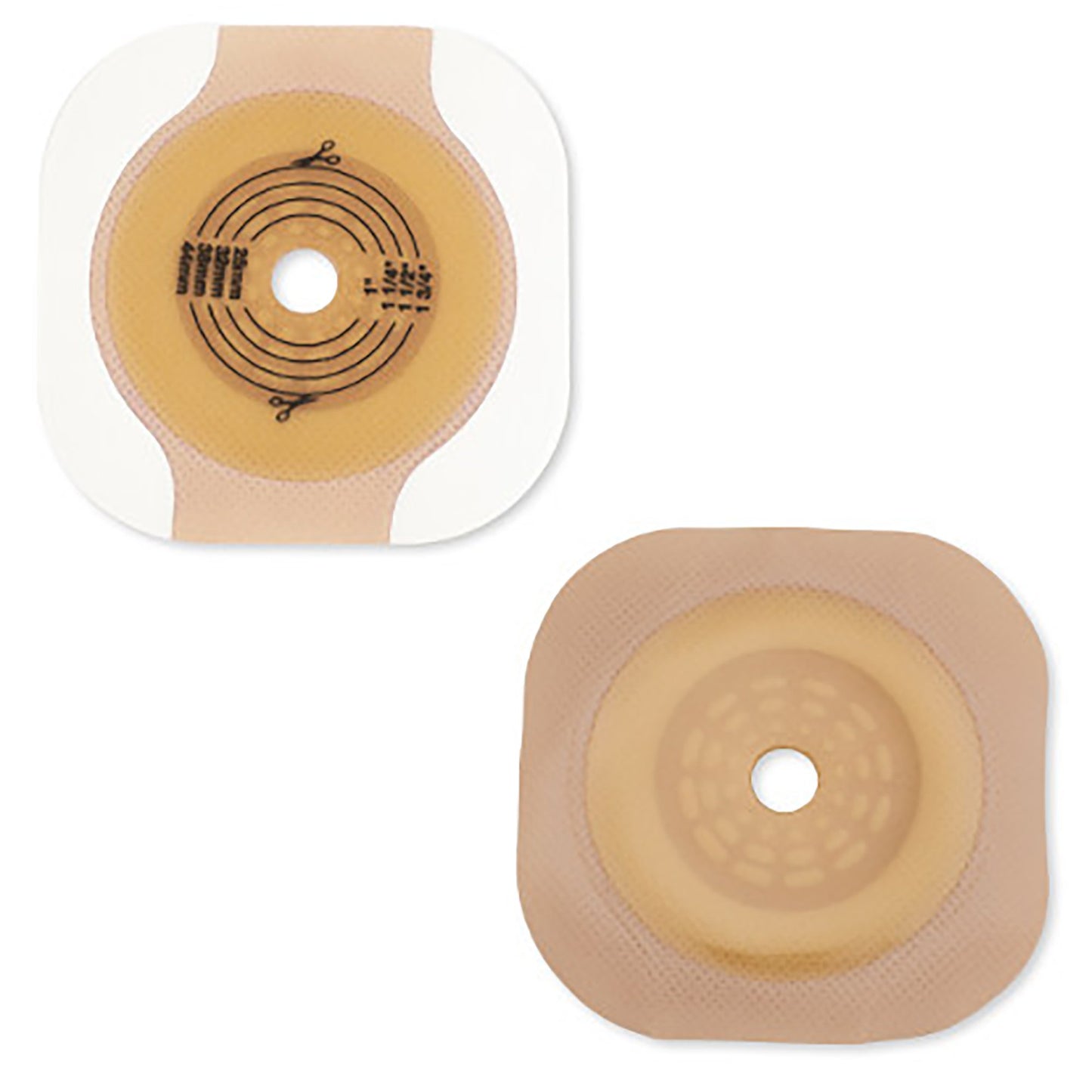 New Image™ CeraPlus™ Ostomy Barrier Trim to Fit, Extended Wear Adhesive Tape Borders 57 mm Flange Red Code System Up to 1-3/4 Inch Opening (970997_BX)