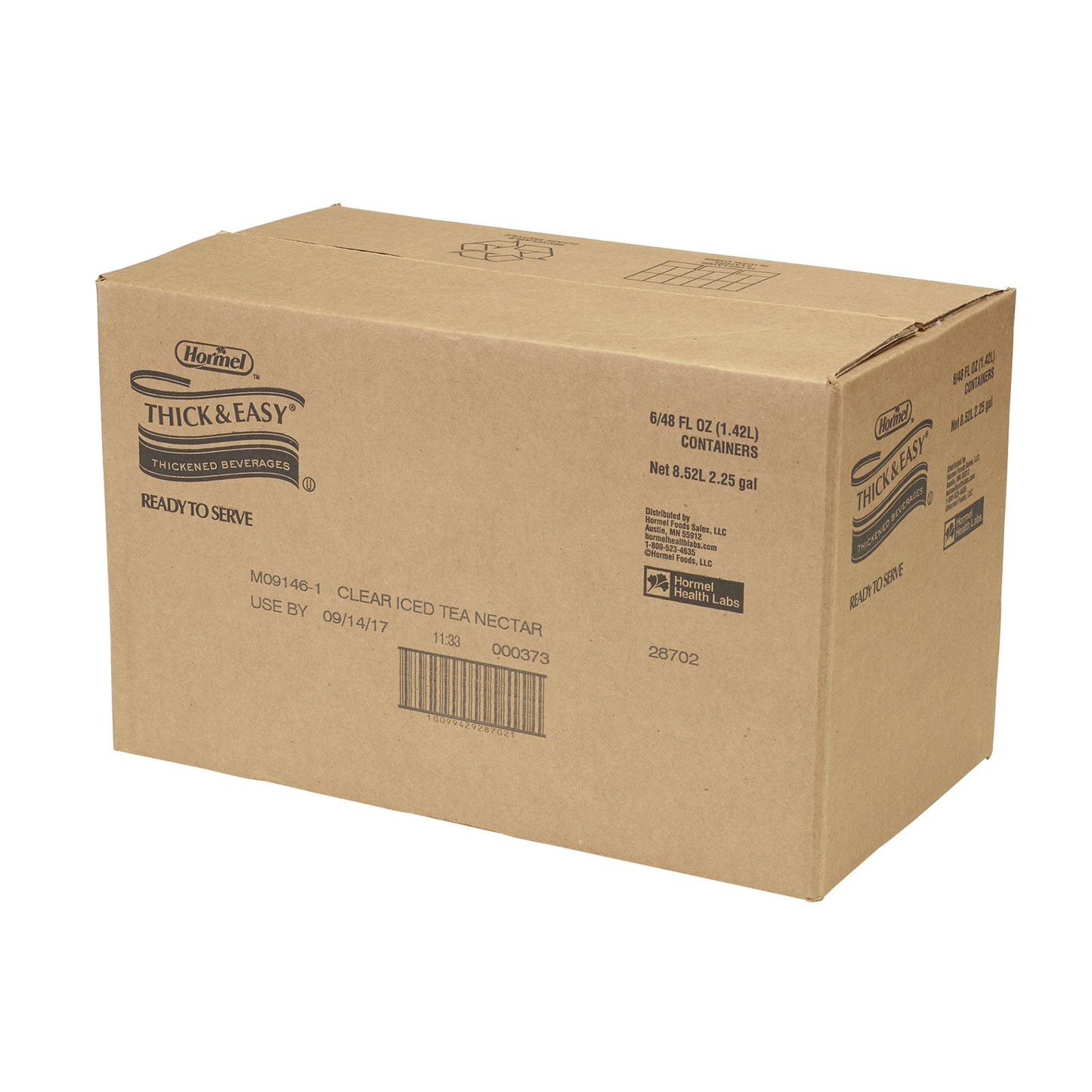 Thick & Easy® Thickened Beverage 46 oz. Bottle Iced Tea Flavor Liquid IDDSI Level 2 Mildly Thick (732809_EA)