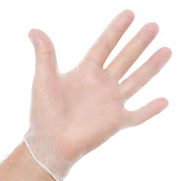 Halyard™ Exam Glove Medium NonSterile Vinyl Standard Cuff Length Smooth White Not Rated (447638_BX)