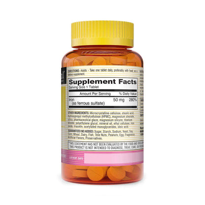 Mason Vitamins Mineral Supplement Iron 50 mg Strength Tablet 60 per Bottle (1123973_EA)
