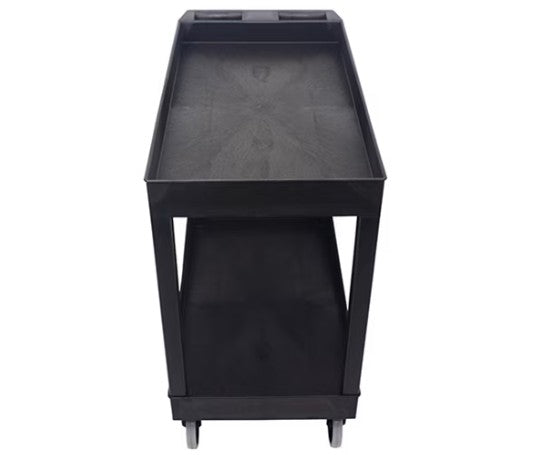 Impact® Two Shelf Utility Cart, 32"x18", Black, 1/Case (IMP7002IP)