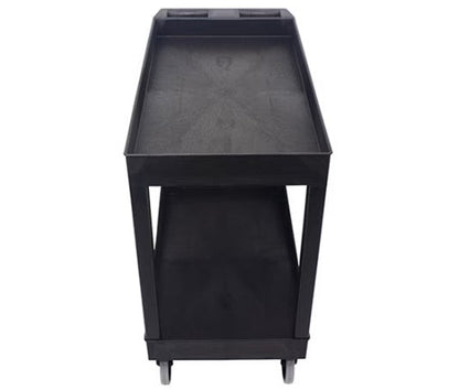Impact® Two Shelf Utility Cart, 32"x18", Black, 1/Case (IMP7002IP)