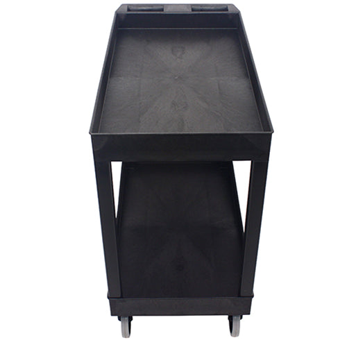 Impact® Two Shelf Utility Cart, 32"x18", Black, 1/Case (IMP7002IP)