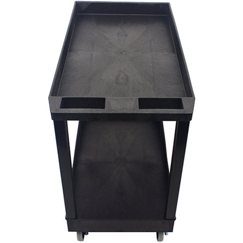 Impact® Two Shelf Utility Cart, 32"x18", Black, 1/Case (IMP7002IP)