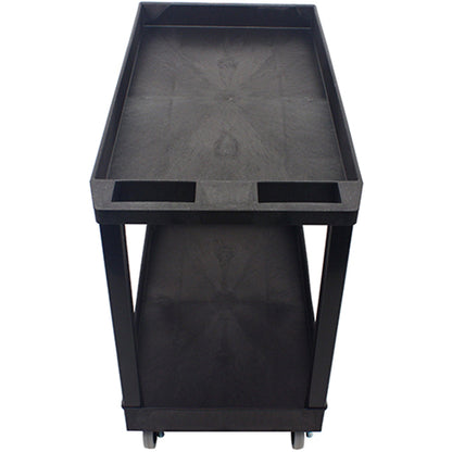 Impact® Two Shelf Utility Cart, 32"x18", Black, 1/Case (IMP7002IP)