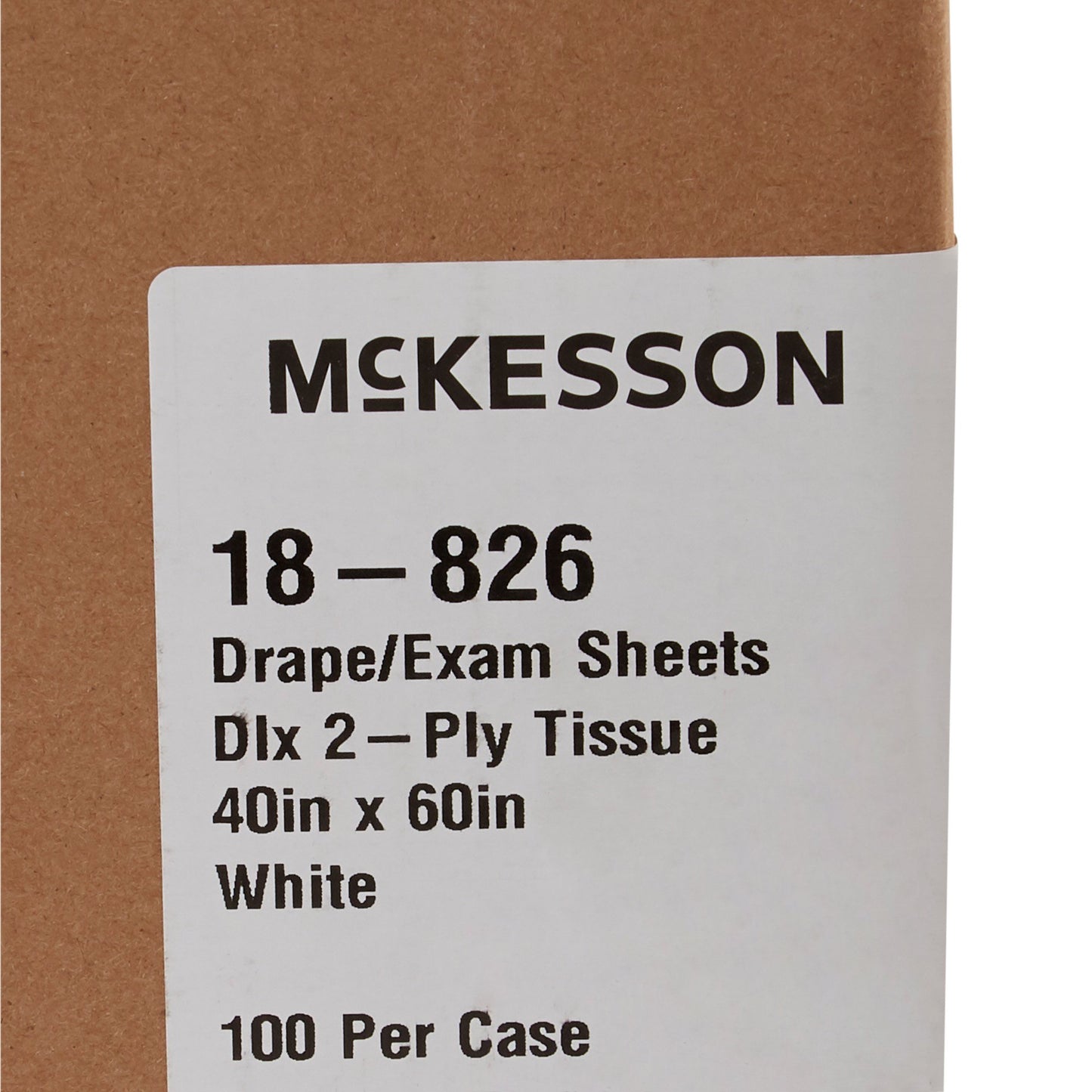 McKesson General Purpose Drape Physical Exam Drape 40 W X 60 L Inch NonSterile (146455_CS)