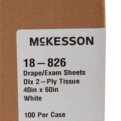 McKesson General Purpose Drape Physical Exam Drape 40 W X 60 L Inch NonSterile (146455_CS)