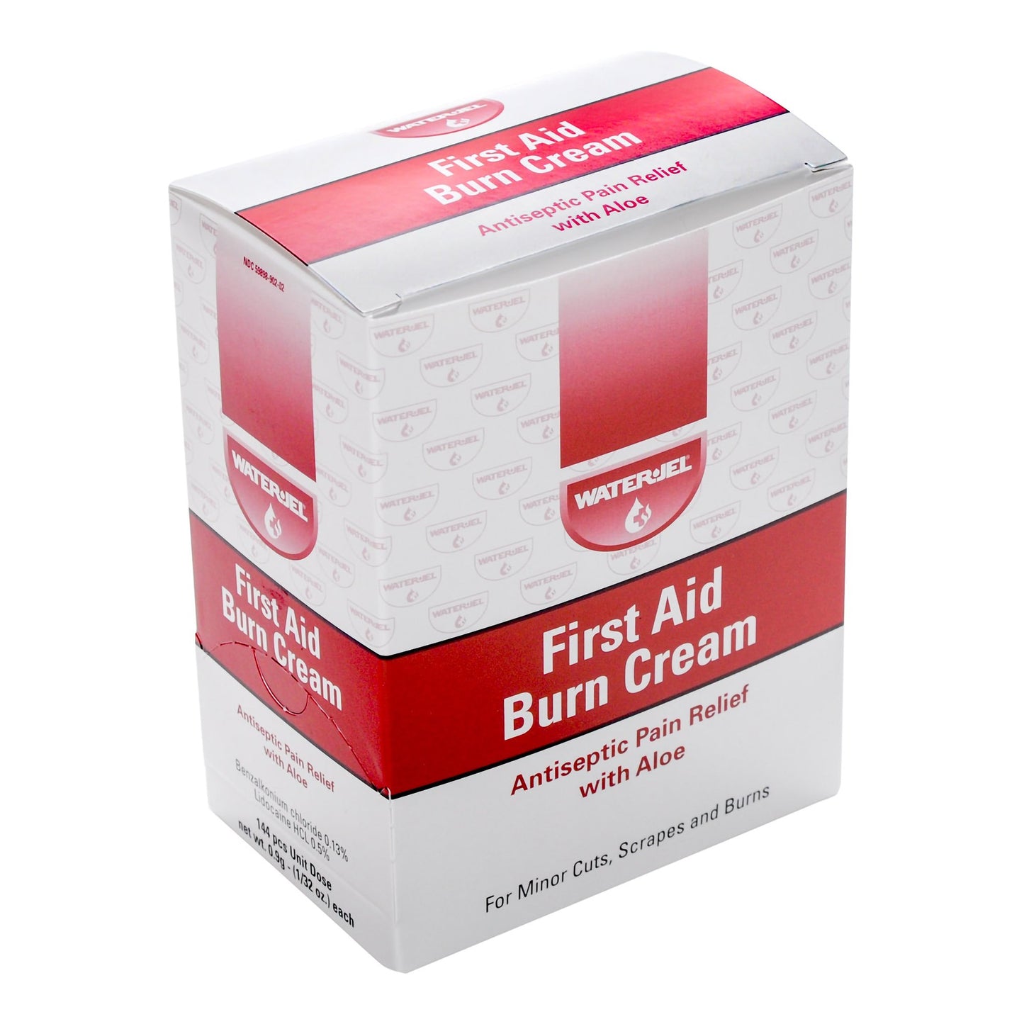 Water Jel® Burn Relief BZK (Benzalkonium Chloride) / Lidocaine HCl Cream 0.9 Gram Individual Packet (786382_BX)