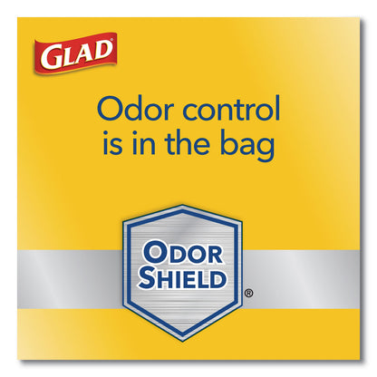 Glad® ForceFlex Kitchen Drawstring Trash Bags, 13 gal, 23.75" x 25.4", White, 120/Box (CLO79158)