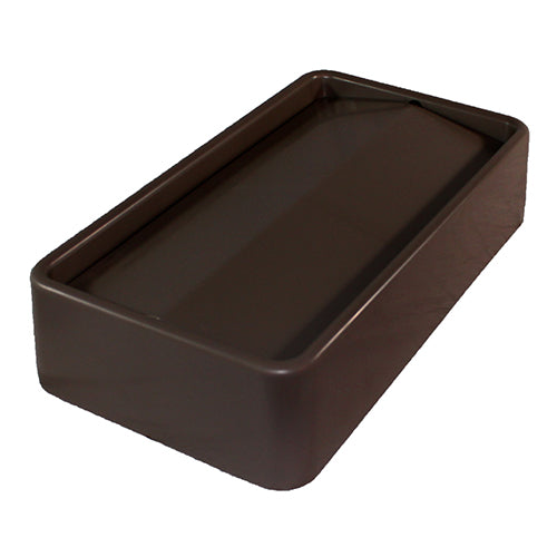 Impact® Thin Bin® 23 Gallon Swingtop Lid, 4/Case, Brown (IMP7024-4)