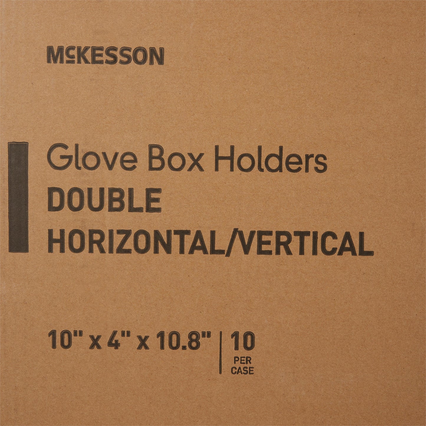 McKesson Glove Box Holder Horizontal or Vertical Mounted 2-Box Capacity Clear 4 X 10 X 10-3/4 Inch Plastic (464712_EA)