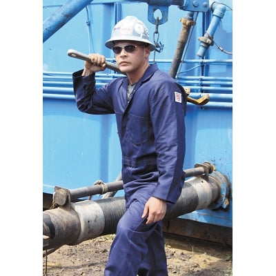 Stanco 681 Full-Featured Contractor Style FR Coveralls, Navy Blue, 5X-Large (703-FRC681-NB-5XL)