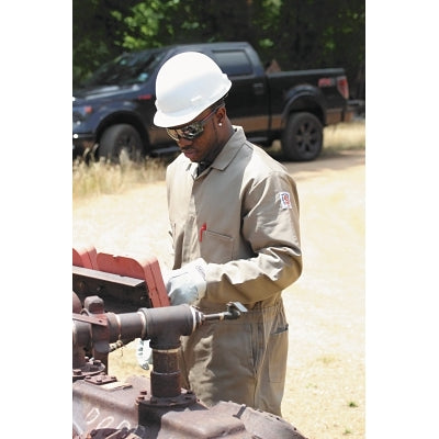 Stanco 681 Full-Featured Contractor Style FR Coveralls, Tan, Medium (703-FRC681-TN-M)