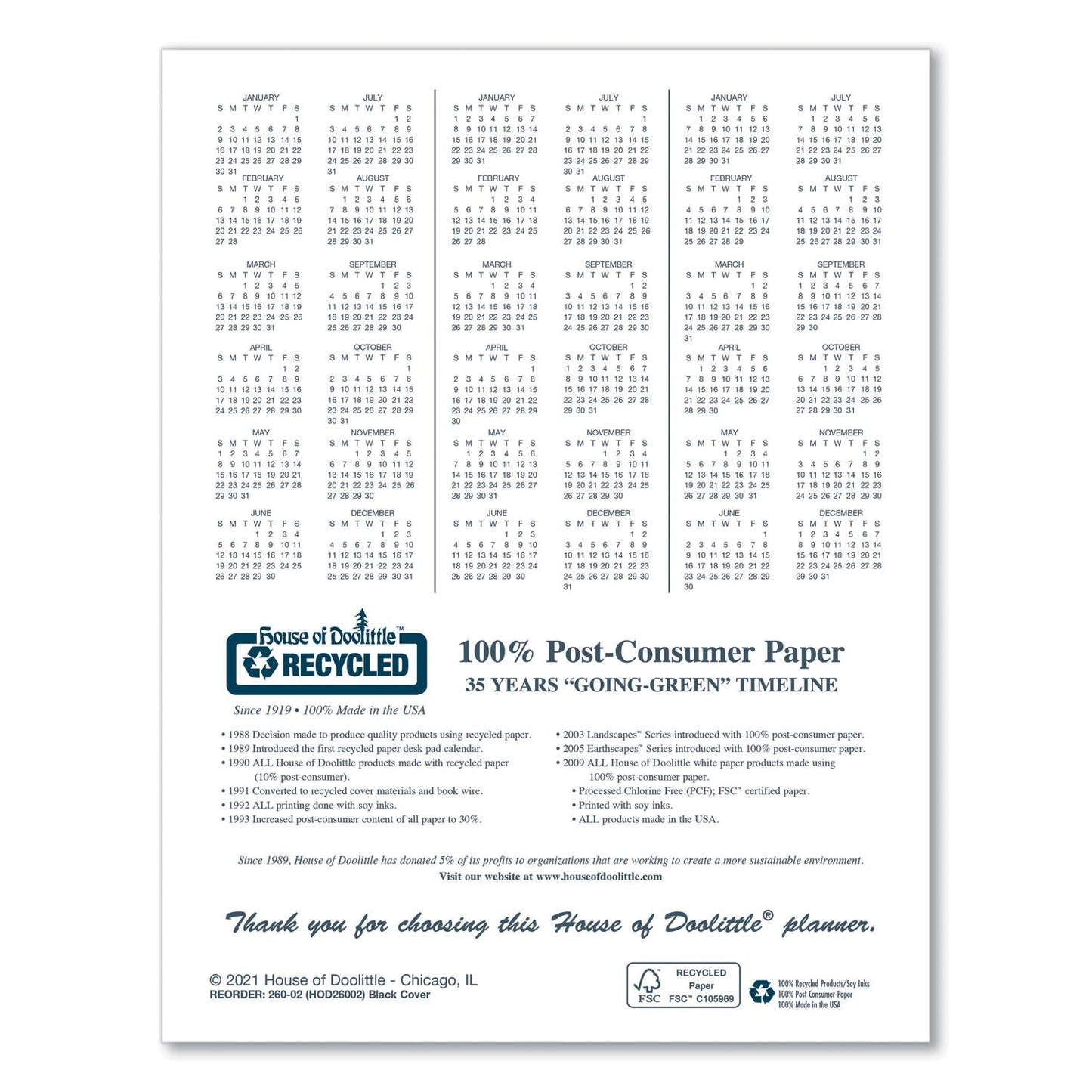 house-of-doolittle-recycled-ruled-14-month-planner-with-leatherette-cover-num-hod260602_4