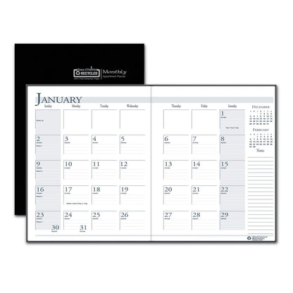 house-of-doolittle-recycled-ruled-14-month-planner-with-leatherette-cover-num-hod260602_1
