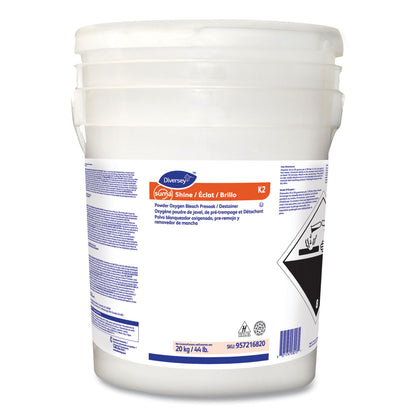 Diversey™ Suma Shine K2 Pre-Soaks with Bleach, Unscented, 44 lb Pail (DVS957216820)
