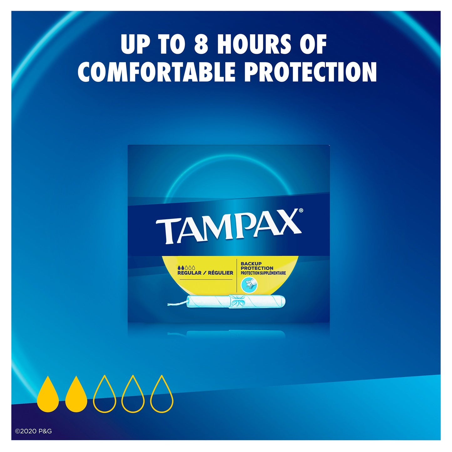 Tampax® Tampon Regular Absorbency Cardboard Applicator Individually Wrapped (783577_BX)
