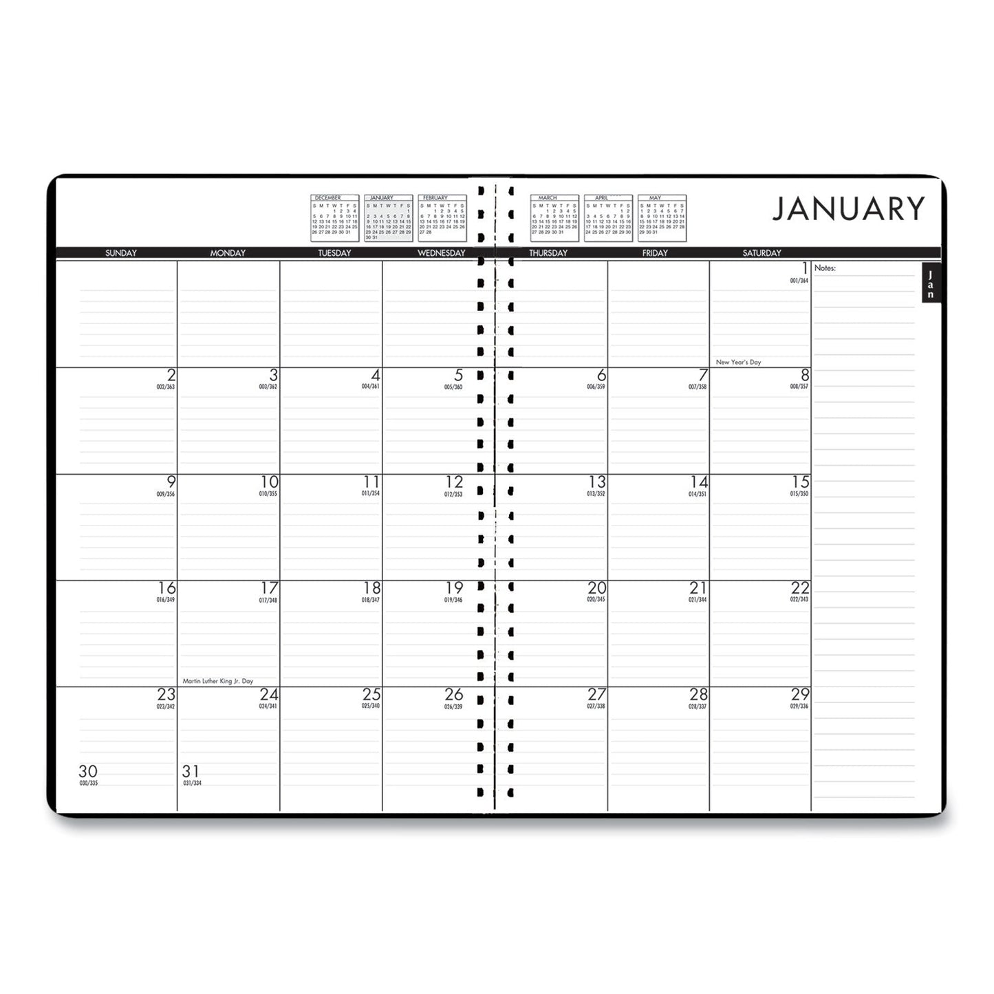 house-of-doolittle-24-7-recycled-daily-appointment-book-monthly-planner-num-hod289632_3
