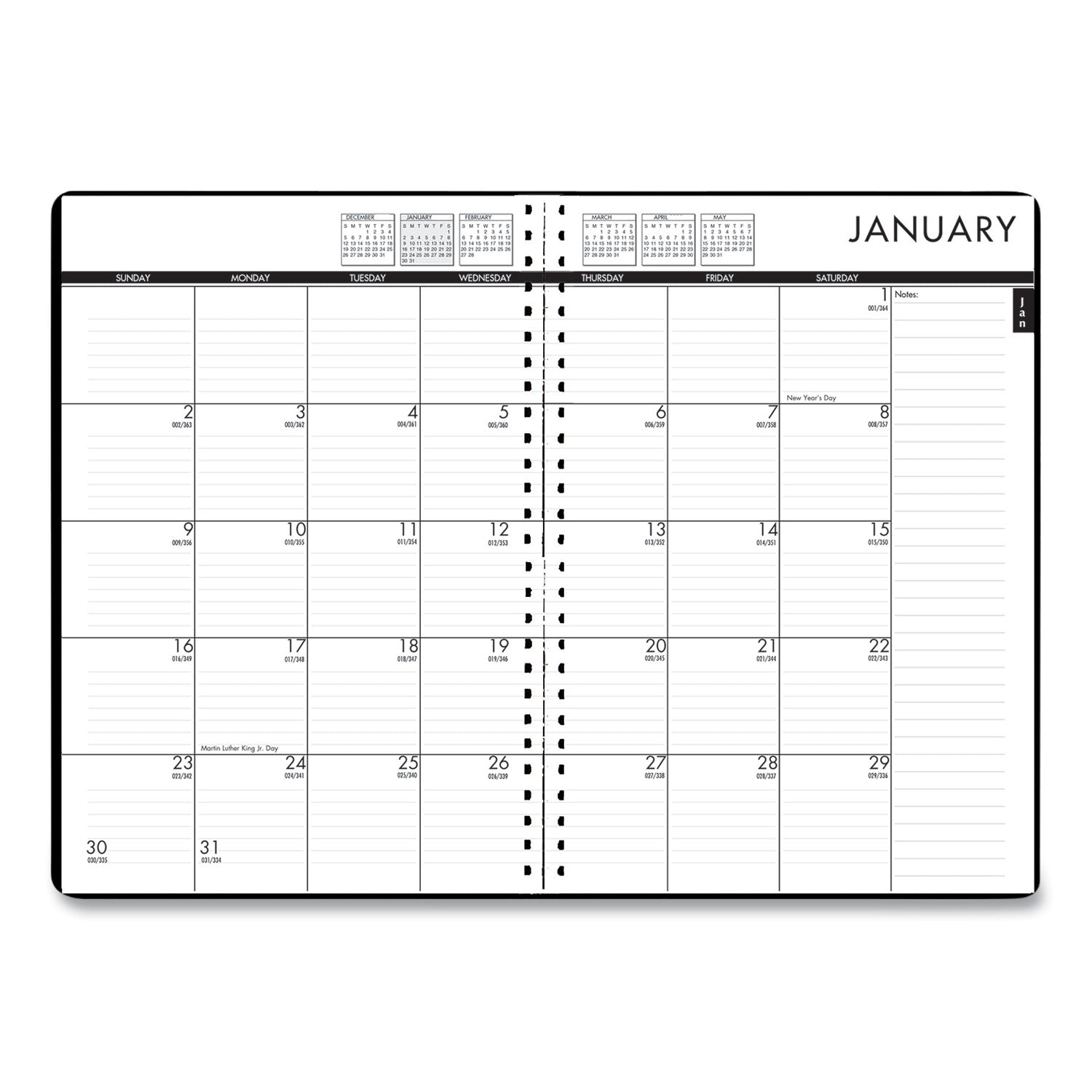 house-of-doolittle-24-7-recycled-daily-appointment-book-monthly-planner-num-hod289632_3