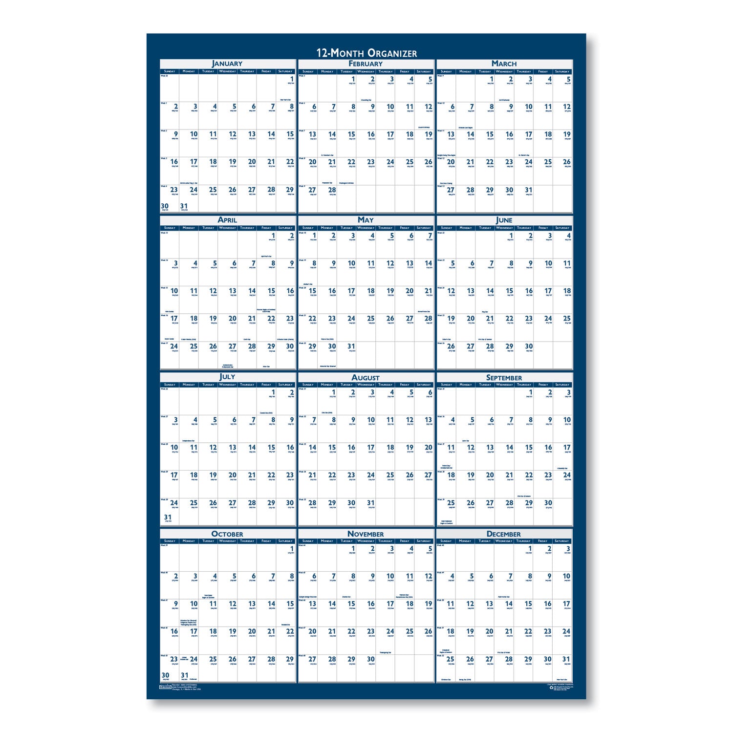 house-of-doolittle-recycled-poster-style-reversible-erasable-yearly-wall-calendar-num-hod3962_2
