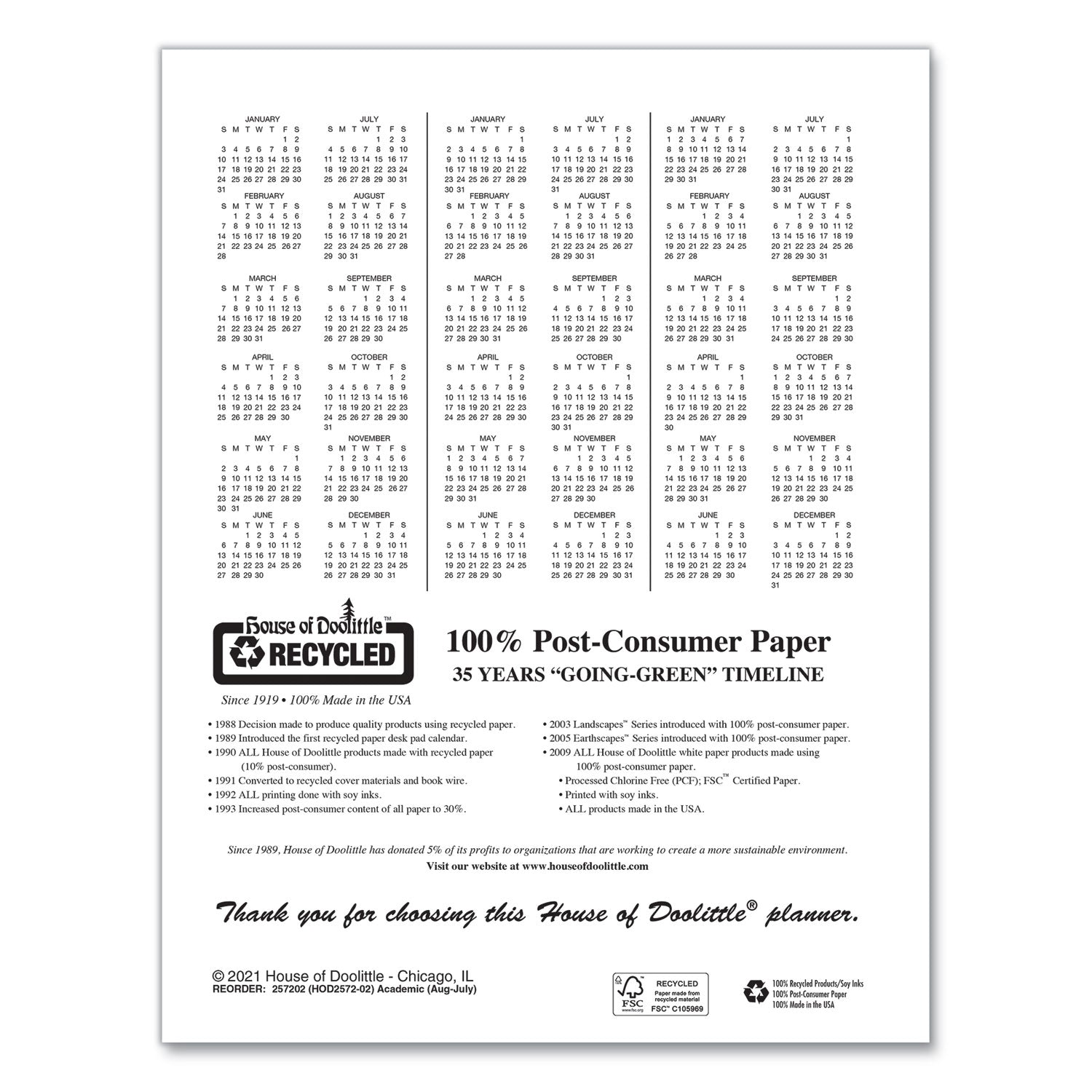 house-of-doolittle-recycled-professional-weekly-planner-num-hod257202_3