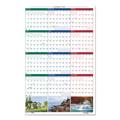 house-of-doolittle-earthscapes-recycled-reversible-erasable-yearly-wall-calendar-num-hod3931_2