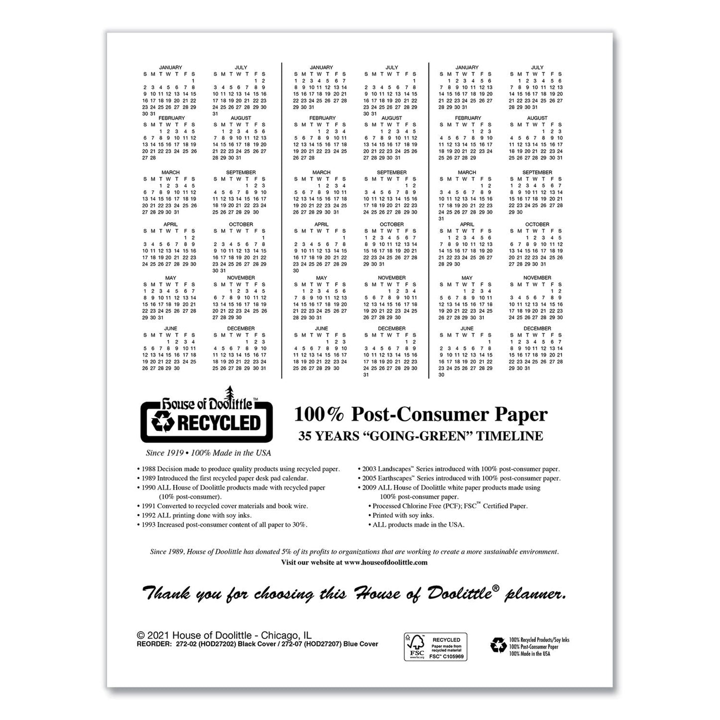 house-of-doolittle-recycled-professional-weekly-planner-num-hod27207_4