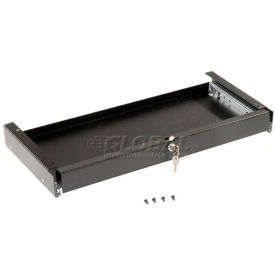Global Industrial Locking Keyboard Drawer - Black (WB706543BK)