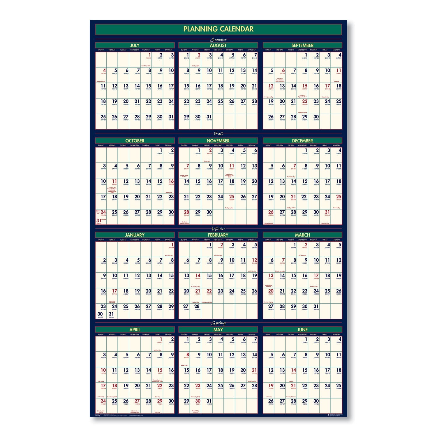house-of-doolittle-four-seasons-business-academic-recycled-wall-calendar-num-hod390_3