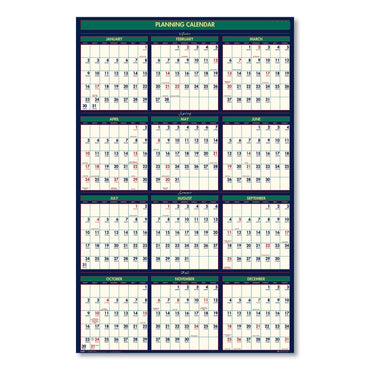 house-of-doolittle-four-seasons-business-academic-recycled-wall-calendar-num-hod390_2