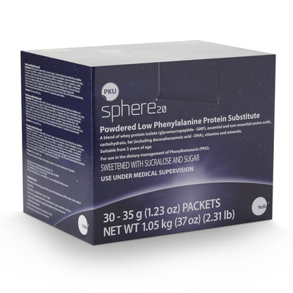 PKU sphere® 20 Oral Supplement Vanilla Flavor Powder 35 Gram Individual Packet (1142433_EA)