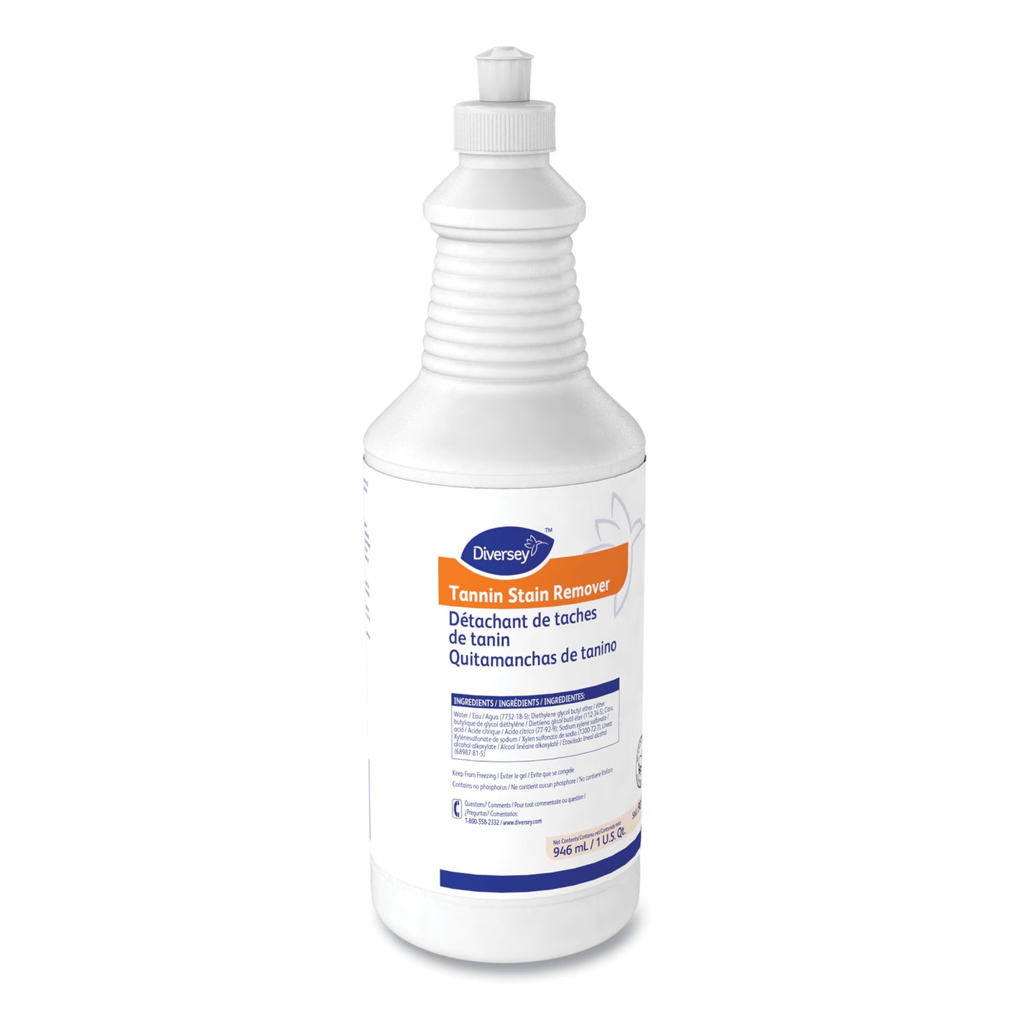 Diversey™ Tannin Stain Remover, 32 oz Bottle, Fruity, 6/CT (DVO101109759)