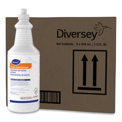 Diversey™ Tannin Stain Remover, 32 oz Bottle, Fruity, 6/CT (DVO101109759)