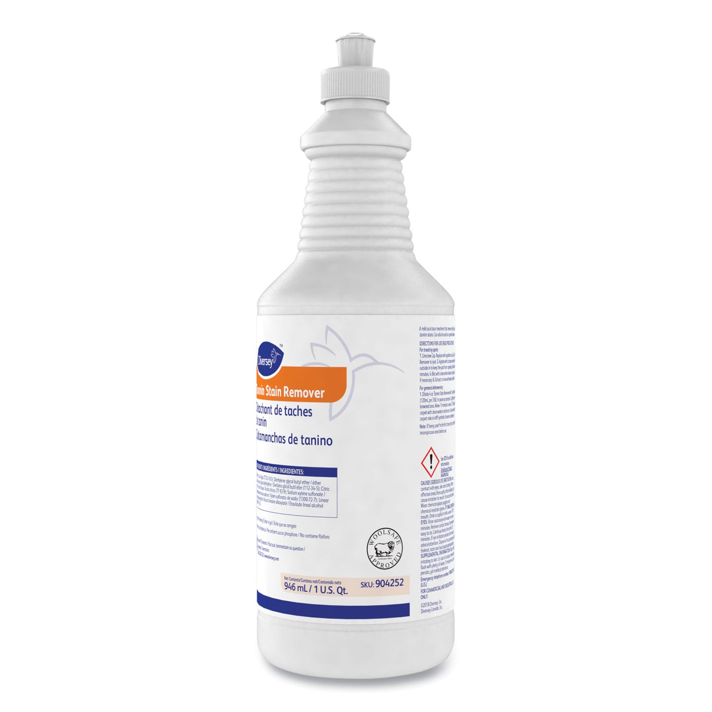 Diversey™ Tannin Stain Remover, 32 oz Bottle, Fruity, 6/CT (DVO101109759)