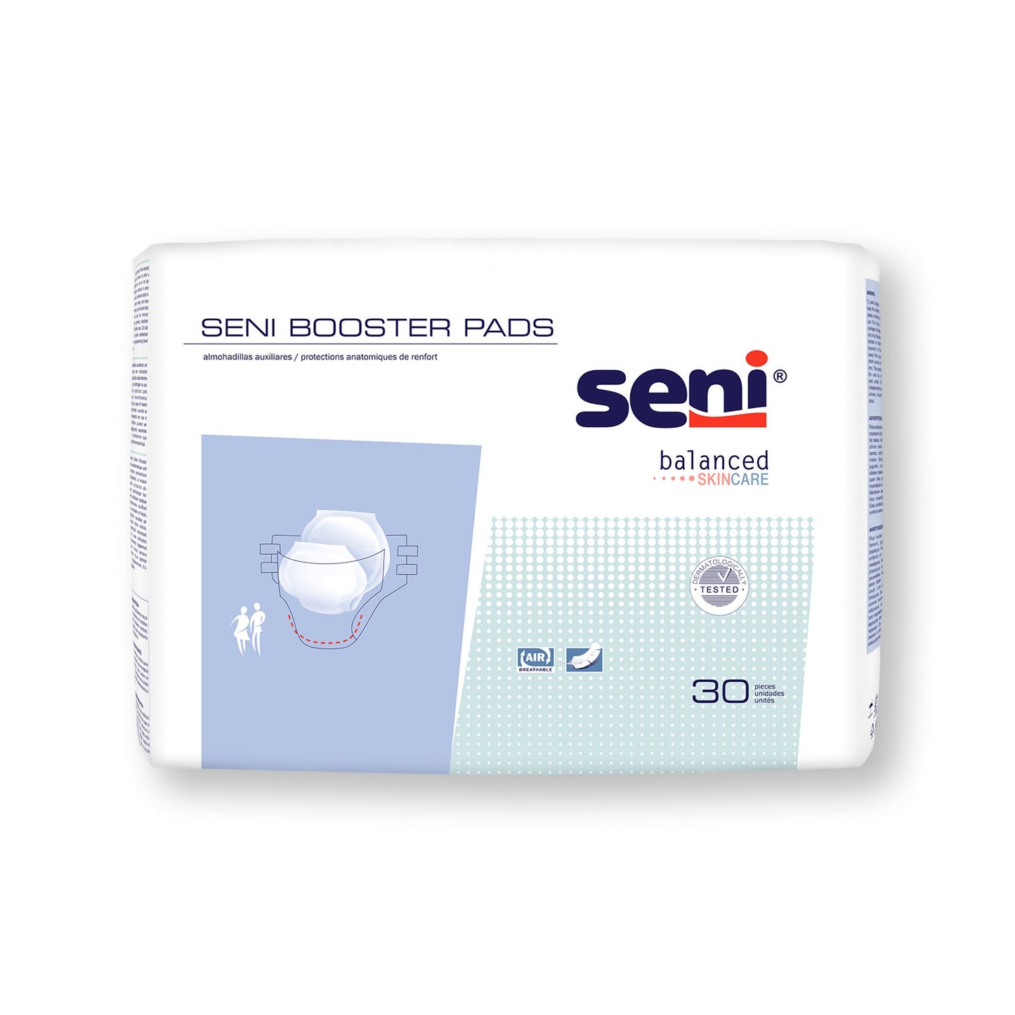 Seni® Booster Pad 25 Inch Length Moderate Absorbency Super Absorbent Core One Size Fits Most (1163832_CS)