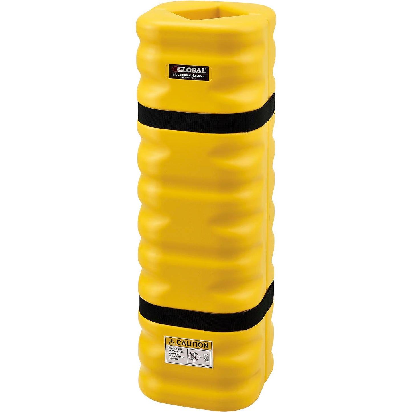 Global Industrial Narrow Column Protector, 4 - 6" Opening, Yellow (WB708166YL)